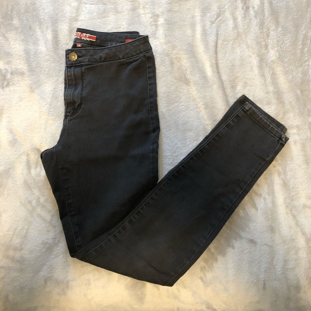 Black High Waist Skinny Jeans